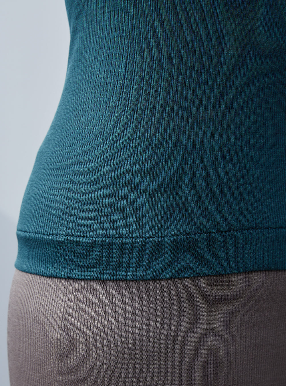 ROSE -Mock neck half sleeve-【Teal Moss】