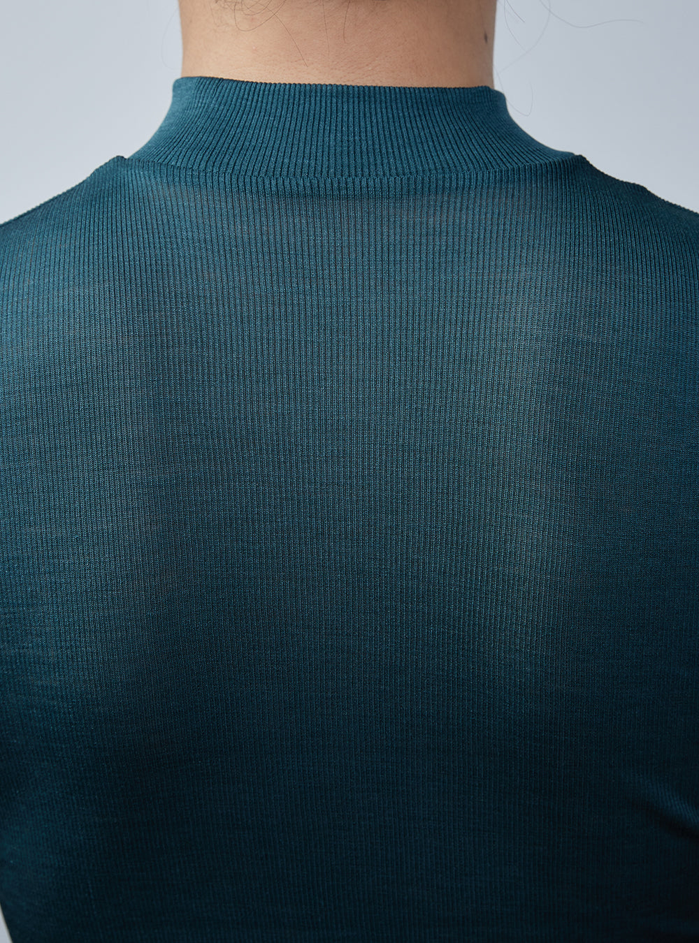 ROSE -Mock neck half sleeve-【Teal Moss】