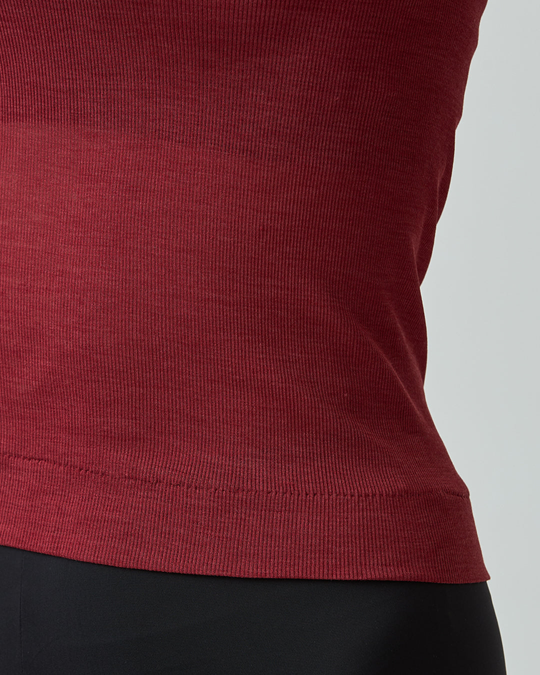 ROSE -Mock neck half sleeve-【Vintage Red】