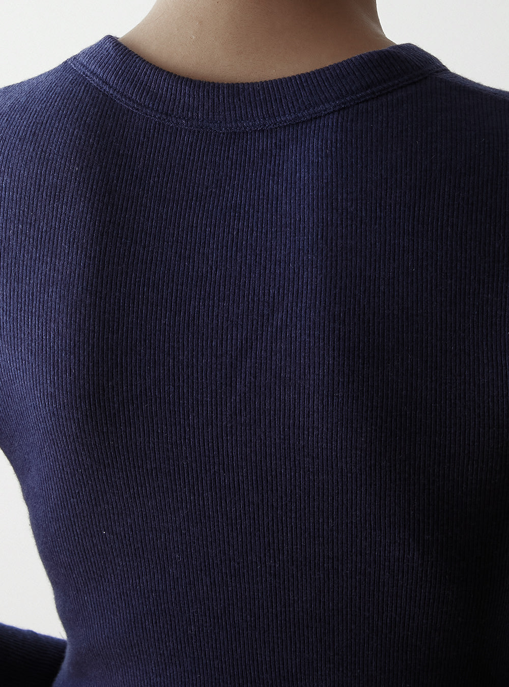 ALEX -Crew neck long sleeve-【Navy】