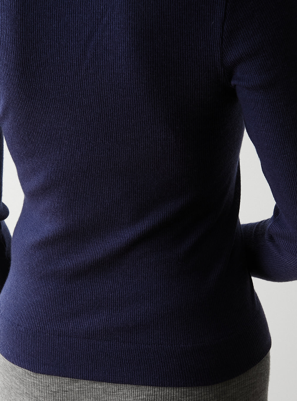 ALEX -Crew neck long sleeve-【Navy】