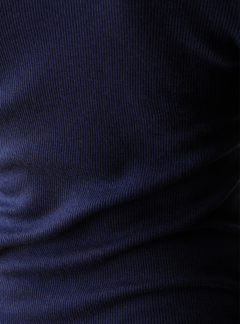 DAKOTA -Deep U-neck long sleeve-【Navy】