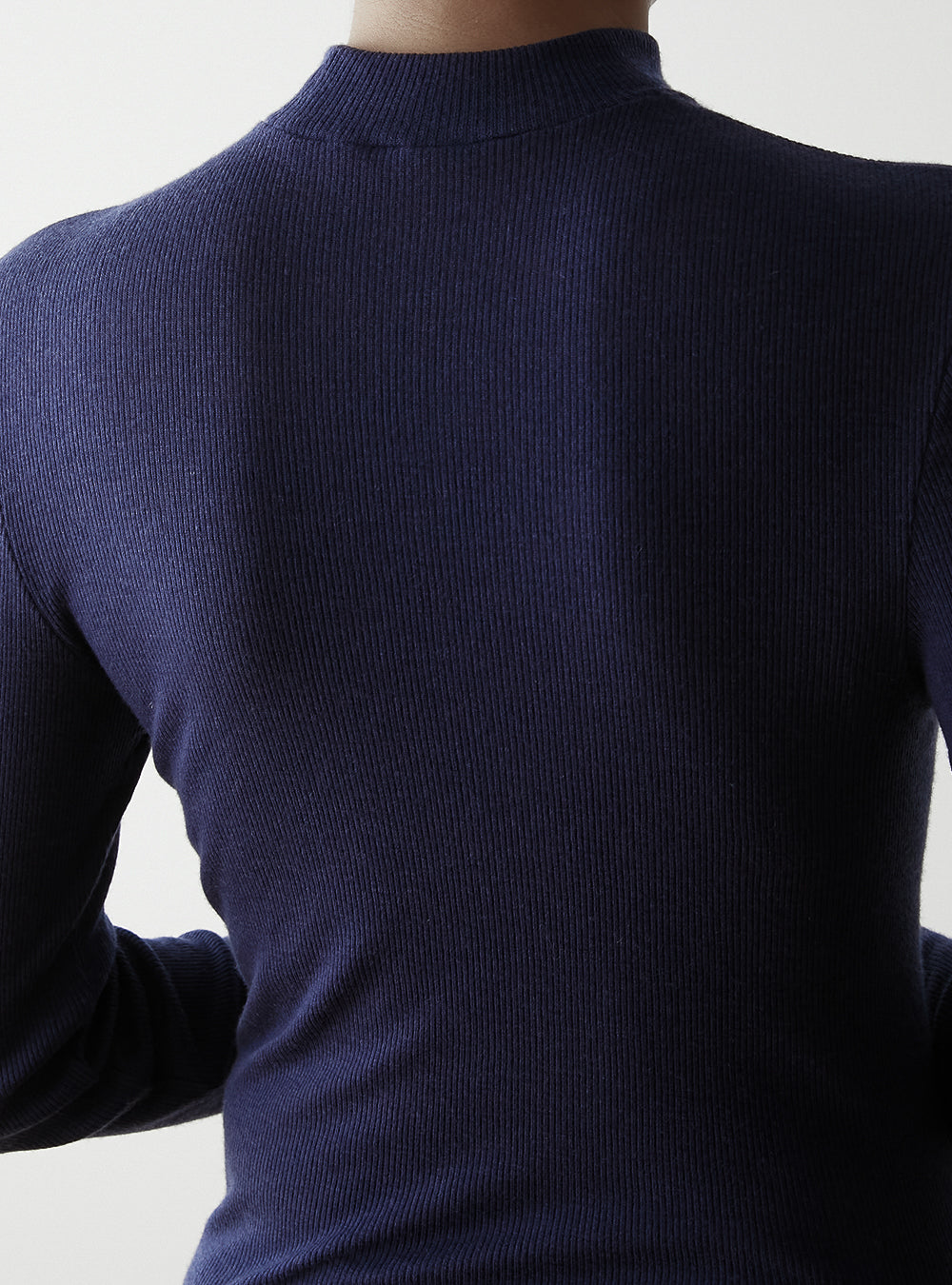 GIA -Mock neck long sleeve-【Navy】