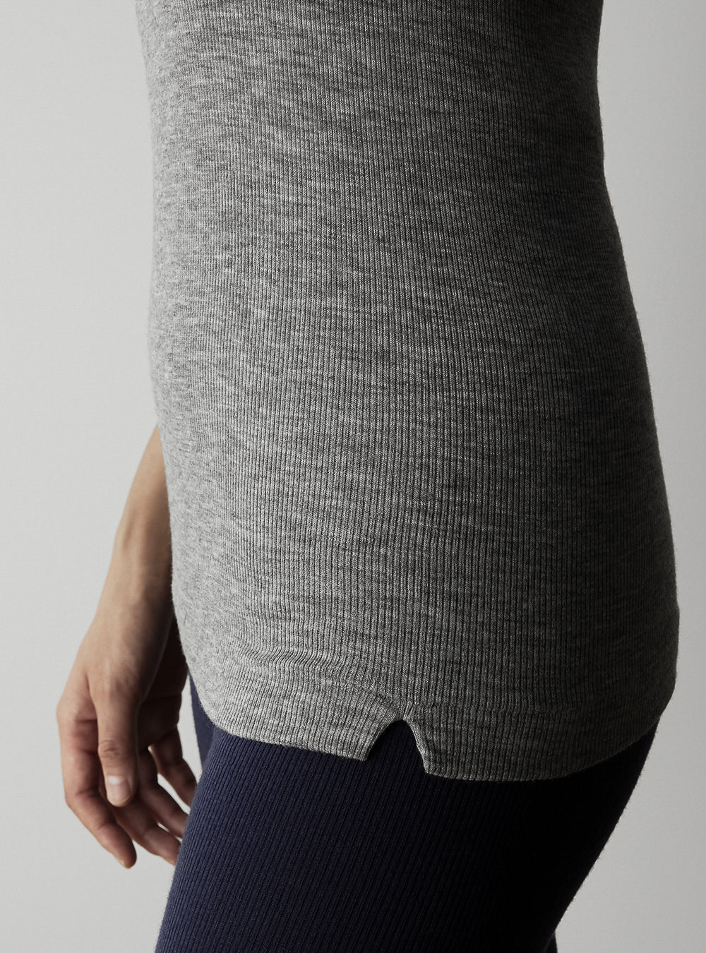 JESSE -Basic tank top-【Heather Grey】