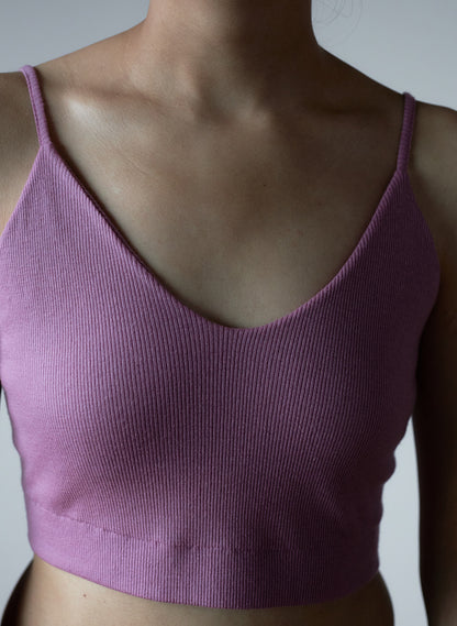 RUBY -Padded cami top-【Pink Rose】