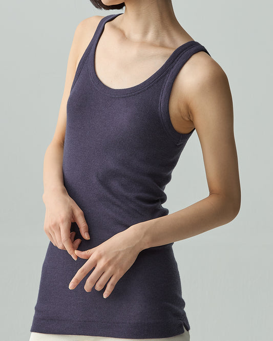 JESSE -Basic tank top-【Navy】