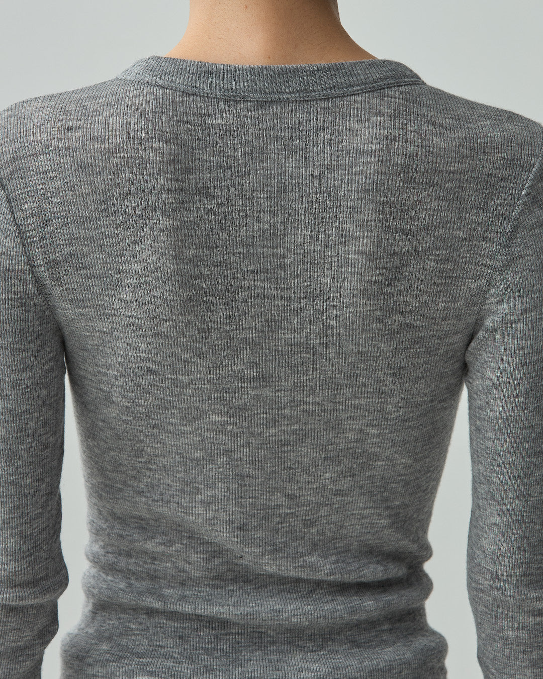 ALEX -Crew neck long sleeve-【Heather Gray】