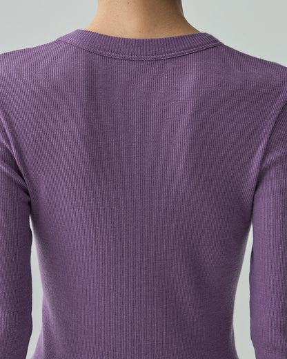 ALEX -Crew neck long sleeve-【Violet】