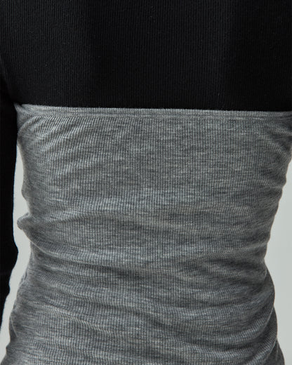 NATASHA -Wrap tube top-【Heather Grey】