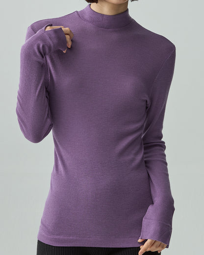 GIA -Mock neck long sleeve-【Violet】