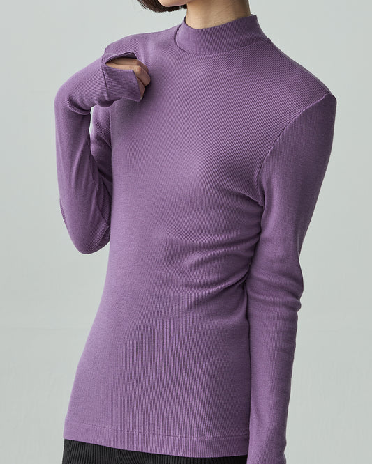 GIA -Mock neck long sleeve-【Violet】