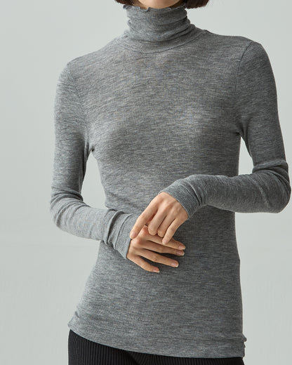 QUINN -Turtleneck-【Heather Gray】