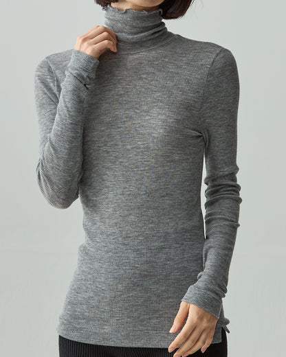 QUINN -Turtleneck-【Heather Gray】