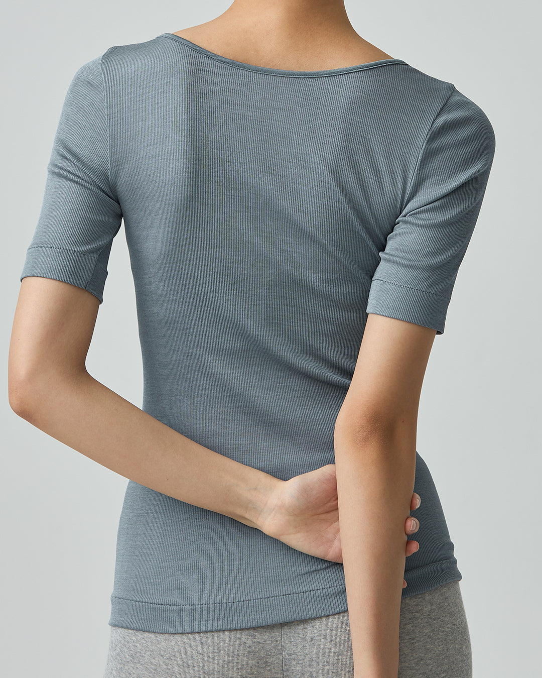 JODY -2way neckline half sleeve-【Ocean】