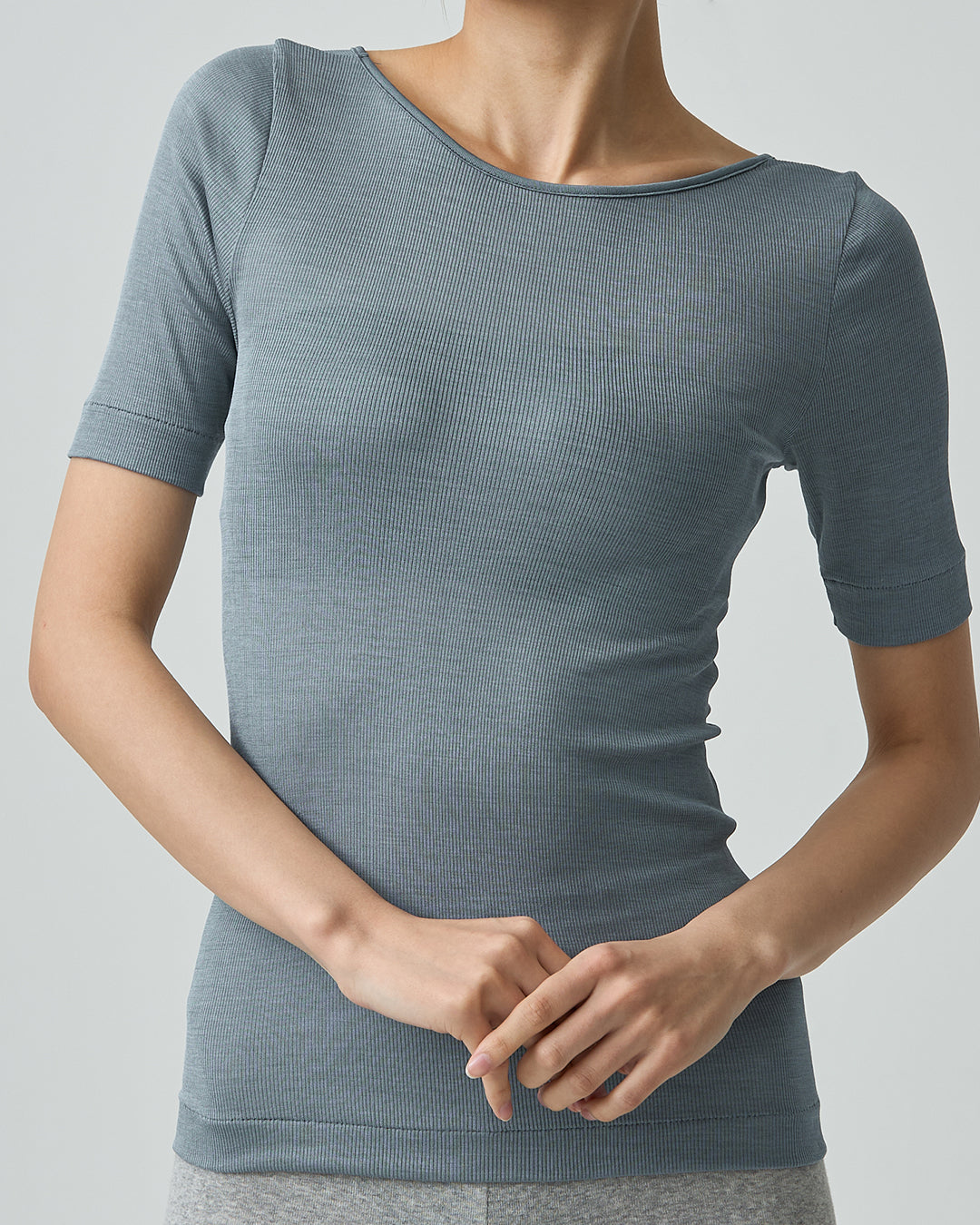 JODY -2way neckline half sleeve-【Ocean】