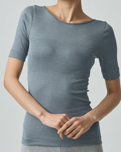 JODY -2way neckline half sleeve-【Ocean】