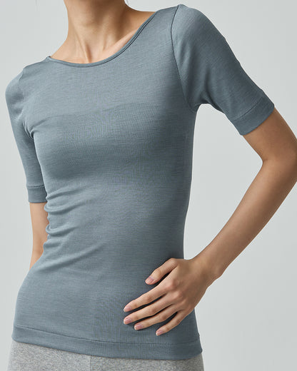 JODY -2way neckline half sleeve-【Ocean】