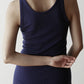 JESSE -Basic tank top-【Navy】