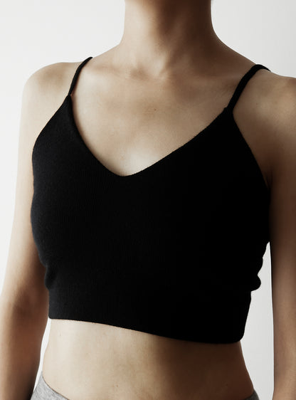 RUBY -Padded cami top-【Black】