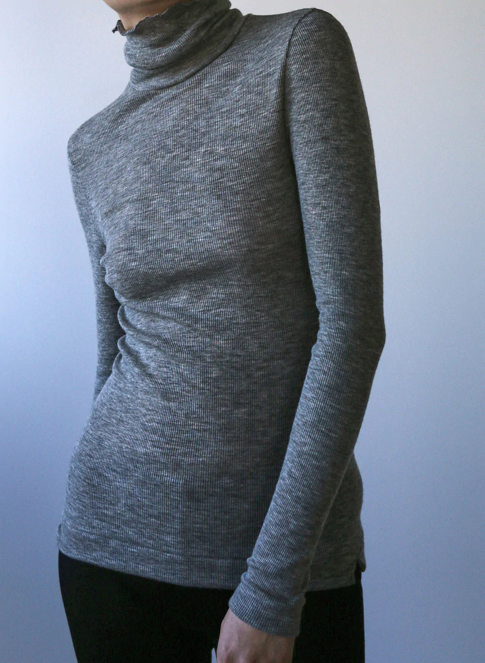 QUINN -Turtleneck-【Heather Gray】