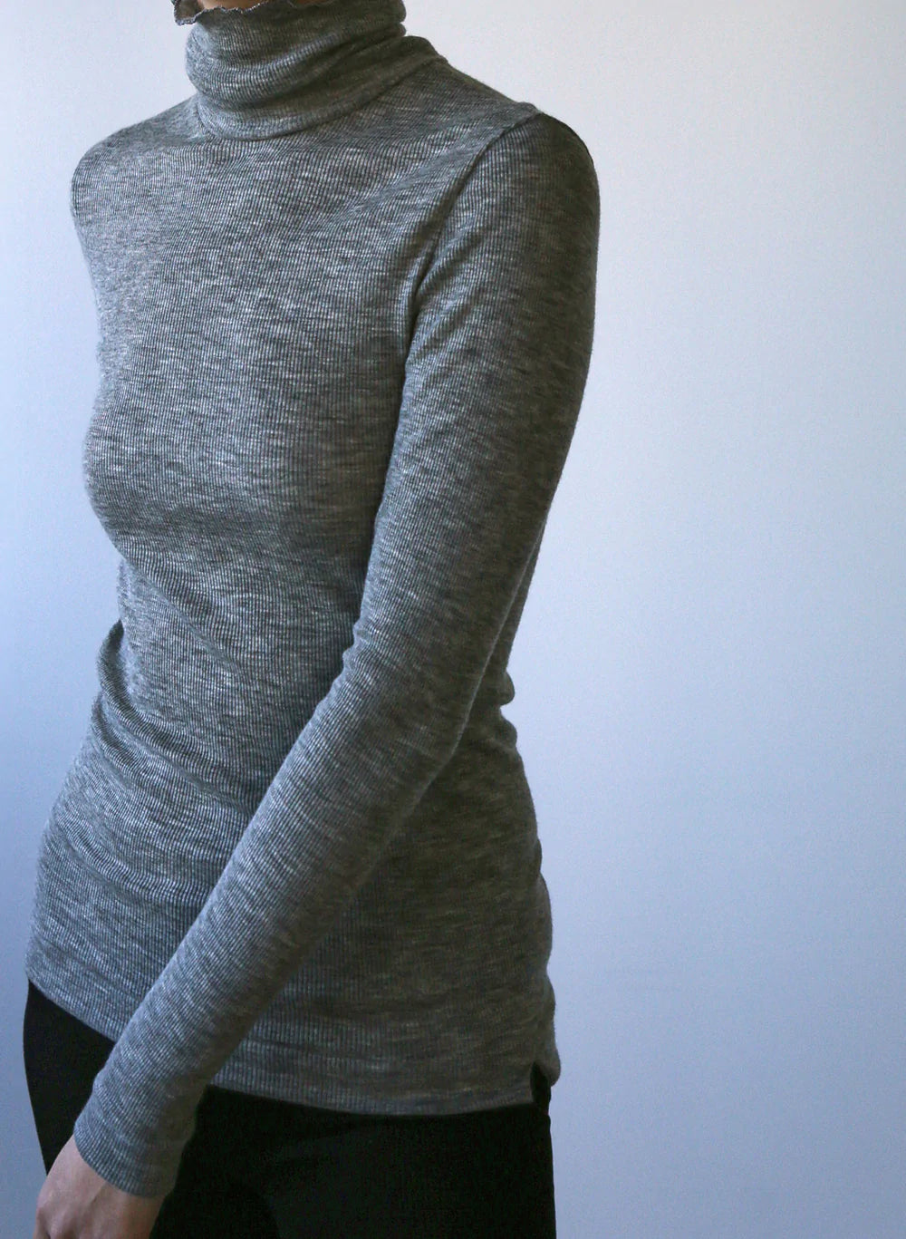 QUINN -Turtleneck-【Heather Gray】